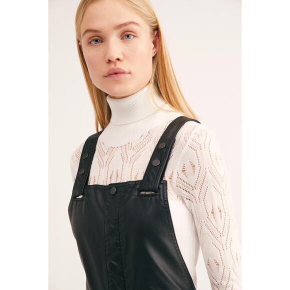 Free People Mod Moto Dungaree Overalls - Picture 4 of 8